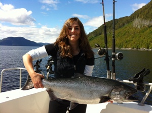 Todd and Nesia, owner/operates of Nauticalwest Fishing Adventures spend the weekend doing some personal fishing.  They landed 6 Chinook during their trip 